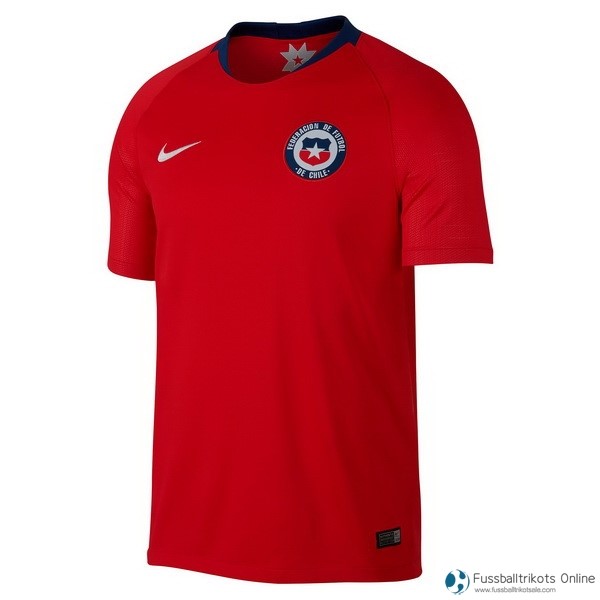 Chile Trikot Heim 2018 Rote Fussballtrikots Günstig